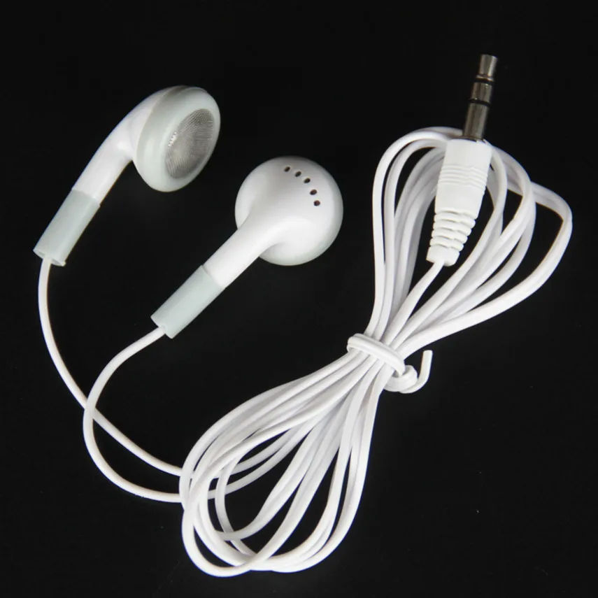 

5000pcs White Low Cost Disposable Wired Earphones Headphone Earbuds for Gift For Museum Bus Train Plane School