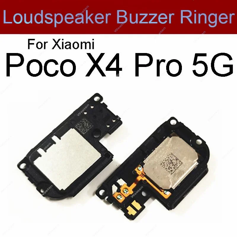 Loudspeaker For Xiaomi Poco F1 F2 F3 X2 X3 NFC X4 GT M2 M3 M4 Pro 5G C3 Rear Bottom Loud Speaker Buzzer Ringer Flex Cable Parts