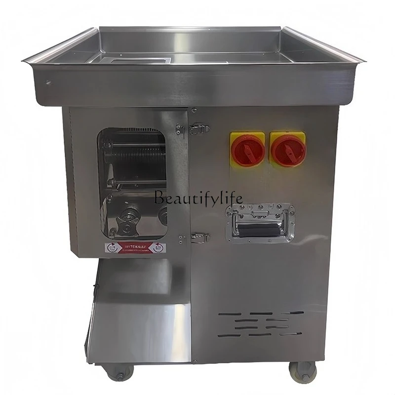 

1One-time forming meat cutting high-power stainless steel dual-motor shredding machine