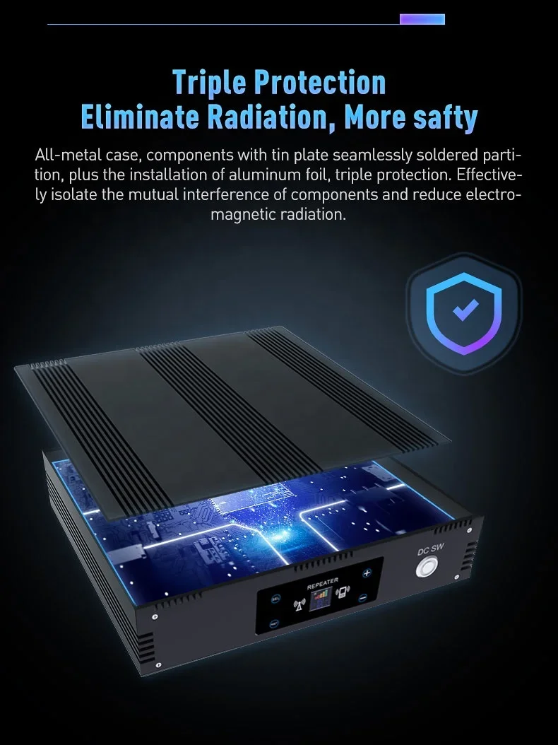 Lintratek Full Kit Repeater 3g 4g Gsm Dcs Lte Phone Network Repeater Signal  for Long Distance