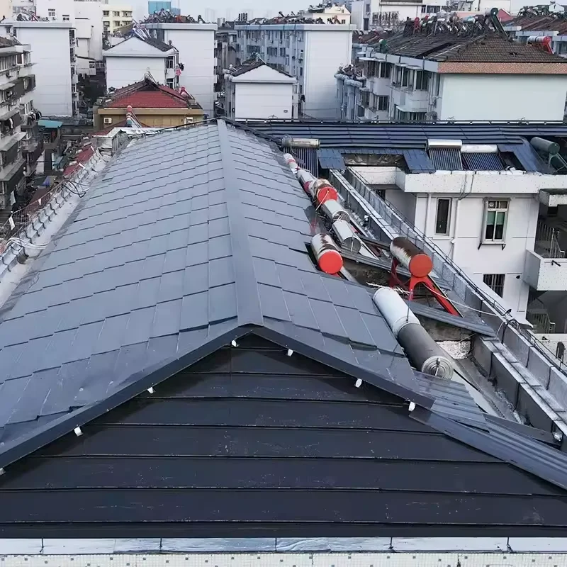Cell Technology Solar Tiles for Residential Commercial Roofs Photovoltaic BIPV Roof Tile High Efficiency Solar Panel Half