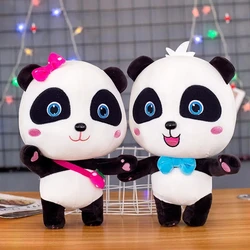 25cm pluszowy Babybus Panda Kiki Miu mu pluszowe zabawki miękkie wygodne pluszowe uroczy prezent urodzinowy dla dzieci