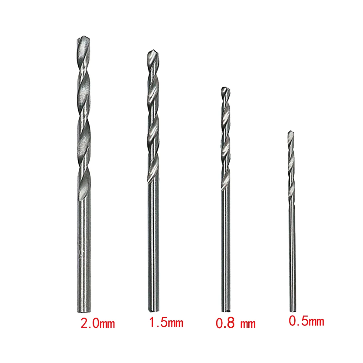 عالية السرعة الصلب بناء مجموعة مثقاب ، مثقاب صغير ، HSS بت ، مستقيم ثنائي الفينيل متعدد الكلور ، 0.5 مللي متر-2.0 مللي متر ، 40 قطعة