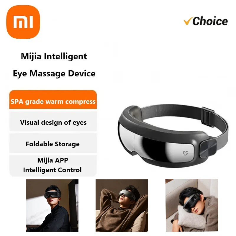2025 New Xiaomi Mijia Smart Eye Massager Zone Massage Visual Folding Massage Glasses Custom Eye Health For Mi Home APP