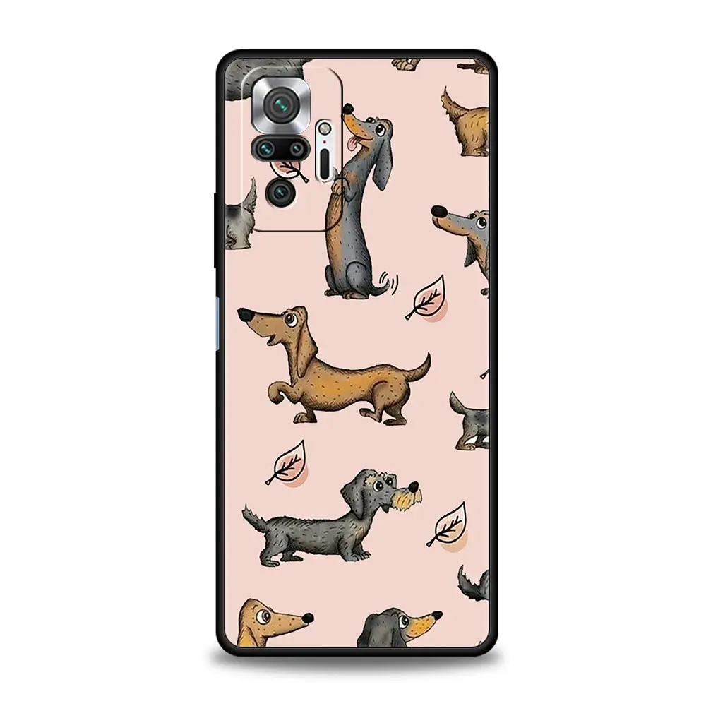 Phone Case For Xiaomi Redmi Note 14 13 12 5G 9S 9 10 11 Pro Plus 4G 9T 14C 13C 12C 10C 9C 9A Soft Cover Dachshund Sausage Dog