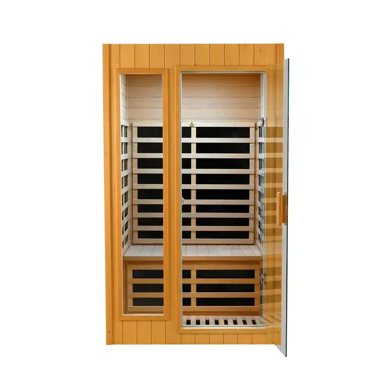 Two-Person Far Infrared Indoor Sauna Room with Embedded Roof