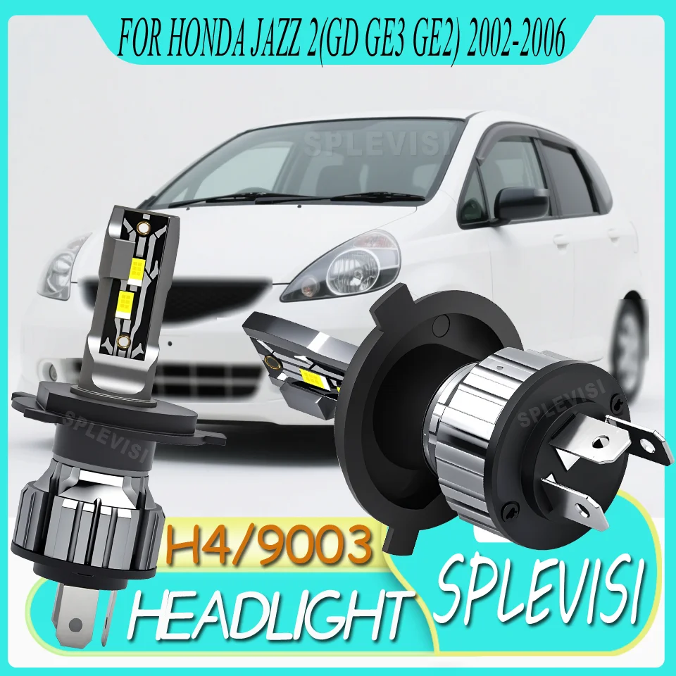 Enhanced Visibility High Lumen Output Car h4 LED headlight Hi/Low Beam For Honda Jazz 2(GD GE3 GE2) 2006 2005 2004 2003 2002