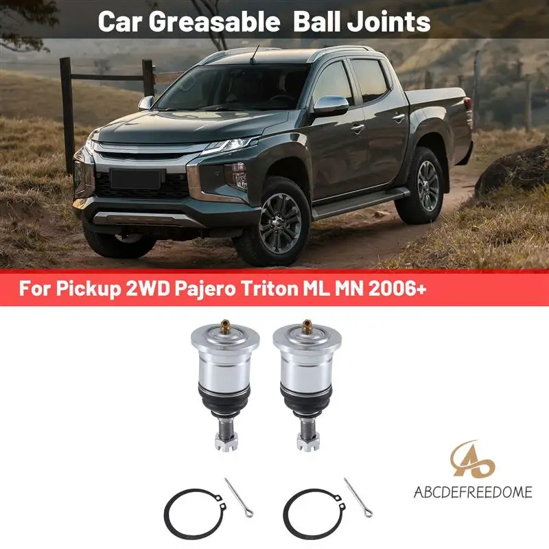 

25Mm Car Front Extended Lift Upper Greasable Ball Joints Part Kit For Mitsubishi Pickup 2WD Pajero/Triton ML MN 2006+