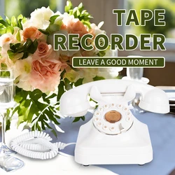 Antique wedding guest guestbook phone ,Recording message telephone，preserving precious memories and recording a beautiful life