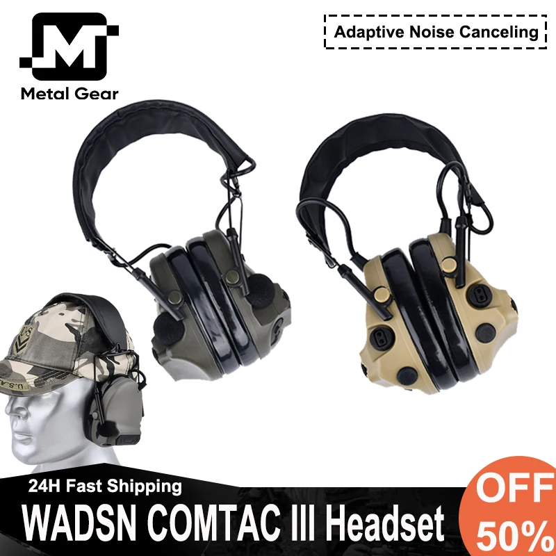 

WADSN COMTAC III Active Pickup Noise Canceling Hearing Protectione Headset C3Tactical Hunting Earphone NO Communication Function