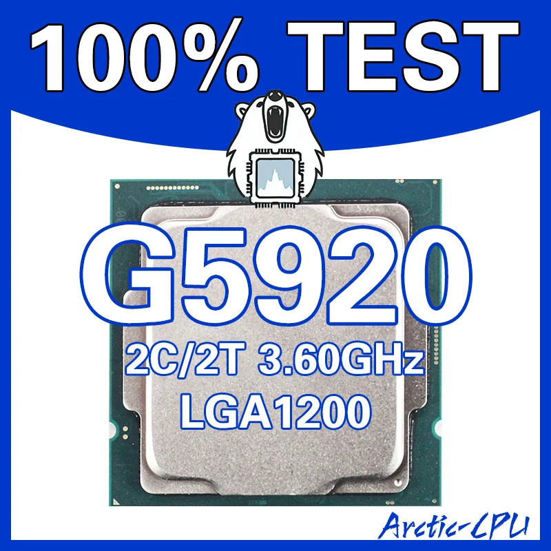 

G5920 Arctic-CPU 100%TEST 2C/2T・3.60GHz LGA1200