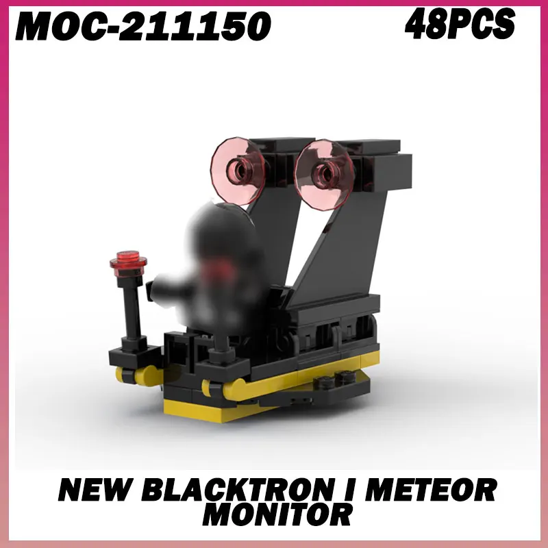 

48 шт. MOC- 211150 Новый Blacktron I Meteor Monitor Starfighter, строительные блоки «сделай сам», креативная сборка, кирпичи, игрушки, детский праздничный подарок