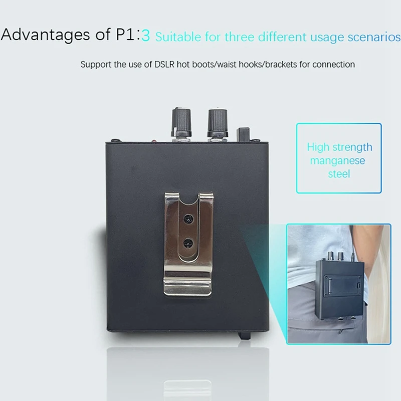 

New P1 Headphone Monitor Headphones Preamplifier Earphones Amplifier Amp with XLR Inputs 6.35 Output Audio Amp EU Plug