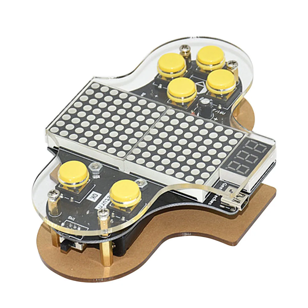Kit console di gioco elettronica fai-da-te Design aggiornato Facile montaggio Fornitura USB Programmazione Codifica Pratica di saldatura