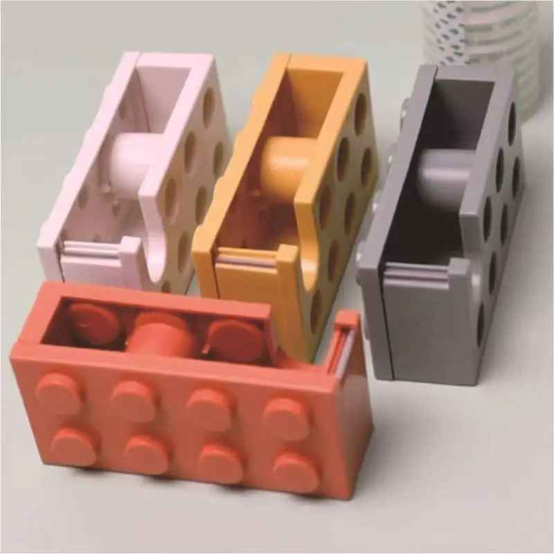 

Creative Paper Tape Cutter Office Building Block Shaped Stationery Masking Tape Holder Dispenser Washi Tape Storage Office Tools
