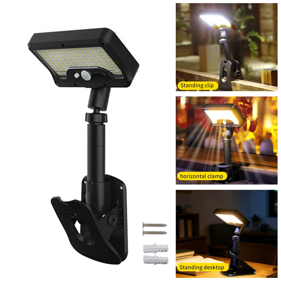 92 LED Solar Light Motion Sensor Outdoor Clip On Solar Powered Lamp IP65 Waterproof Wall Light for Yard Driveway Garden Camping