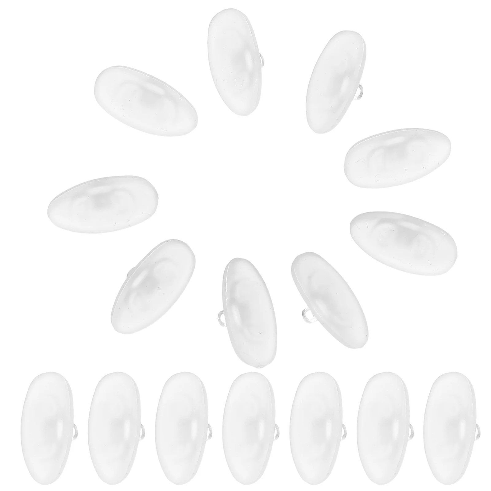 

12Pair Silicone Glasses Nose Pads Soft Cushioned Eyeglass Nose Supports Anti-Slip Replacement Pads for Comfortable All-Day Wear