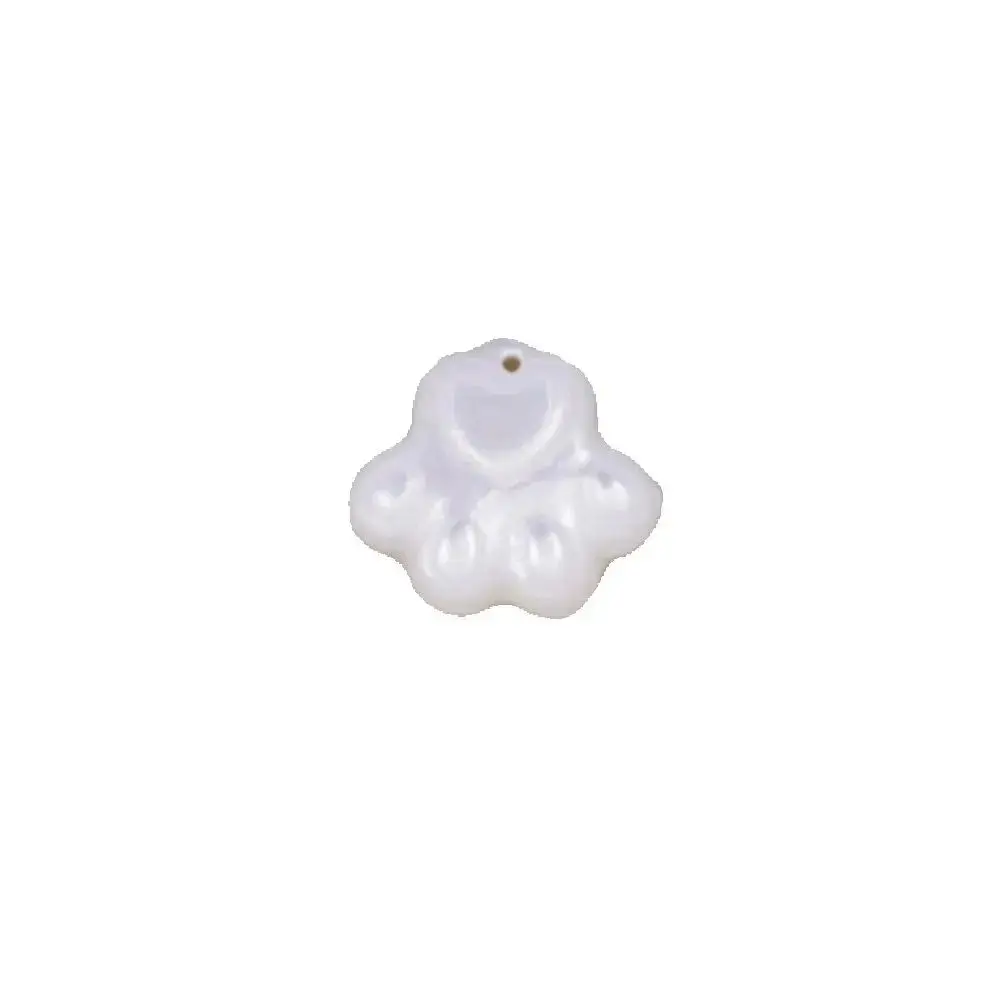 1PCS  Natural White  12mm Mini Shell cat's claw  Mother of Pearl