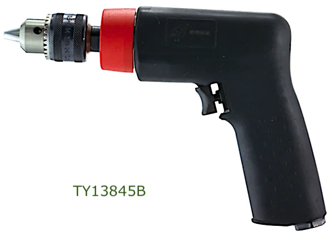 TY13845B Industrial Pneumatic Pistol Grip Drill .65 Hp | 4500 Rpm | 5/16