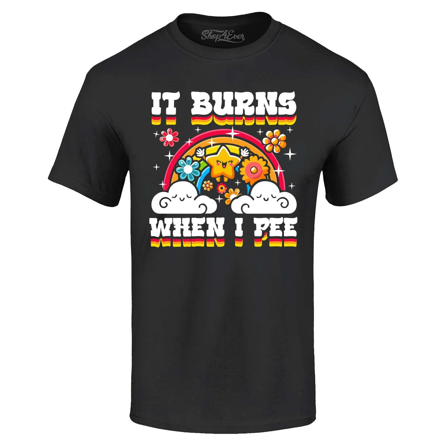 

Футболка «It Burns When I Pee» Рубашка с забавной приветственной шуткой