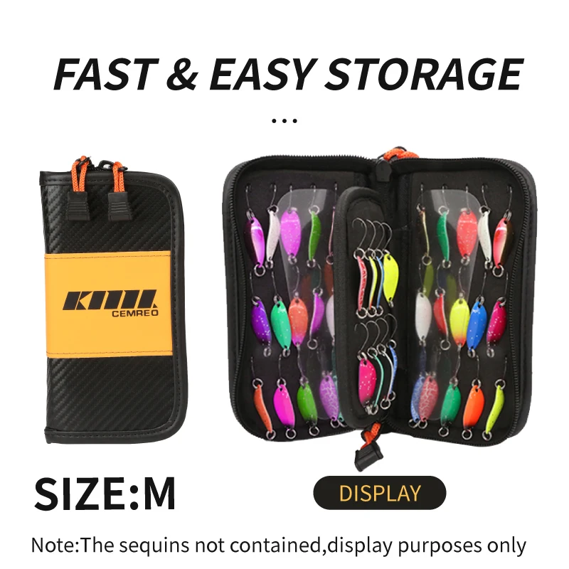 Fishing Lure Bag Spoon Lure Wallet 4-SIDE Available Large Capacity Fishing Bag Fishing Hook Bag Fishing Accessories