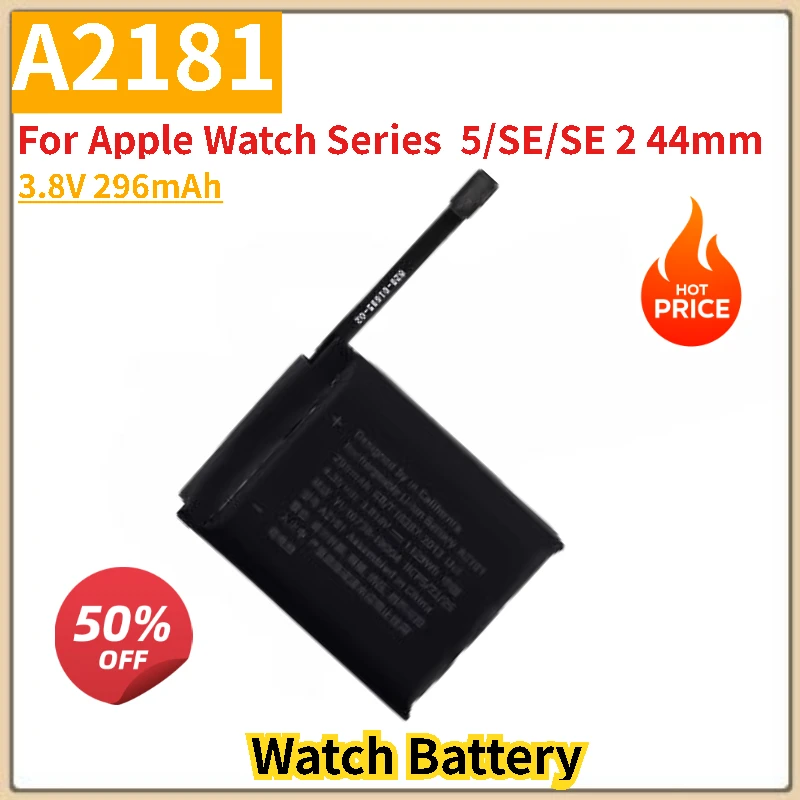 

A2181 Battery 3.8V 296mAh For Apple Watch Series 5/SE/SE 2 44mm Brand-New, 0 Cycles,High Quality