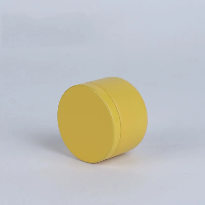 Multi-purpose Round Shape Mini Storage Boxes Pure Color Portable Tea Sealed Storage Box High-end Loose Tea Packaging Iron Boxes