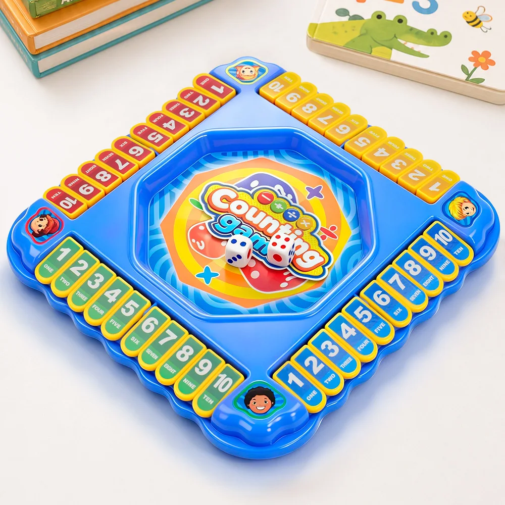 Flip Number Board Game Multiplayer Parent Child Interactive Puzzle Educational Toy Set Family Party Tabletop Math Learning Gift
