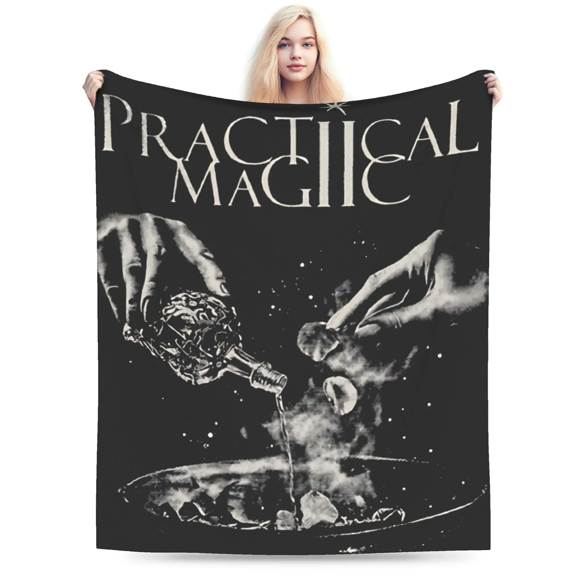 Relax Practical Magic Witchcraft Witchy Halloween Gothic Occult Blanket Stuff Sofa Decorative  Blanket Throw
