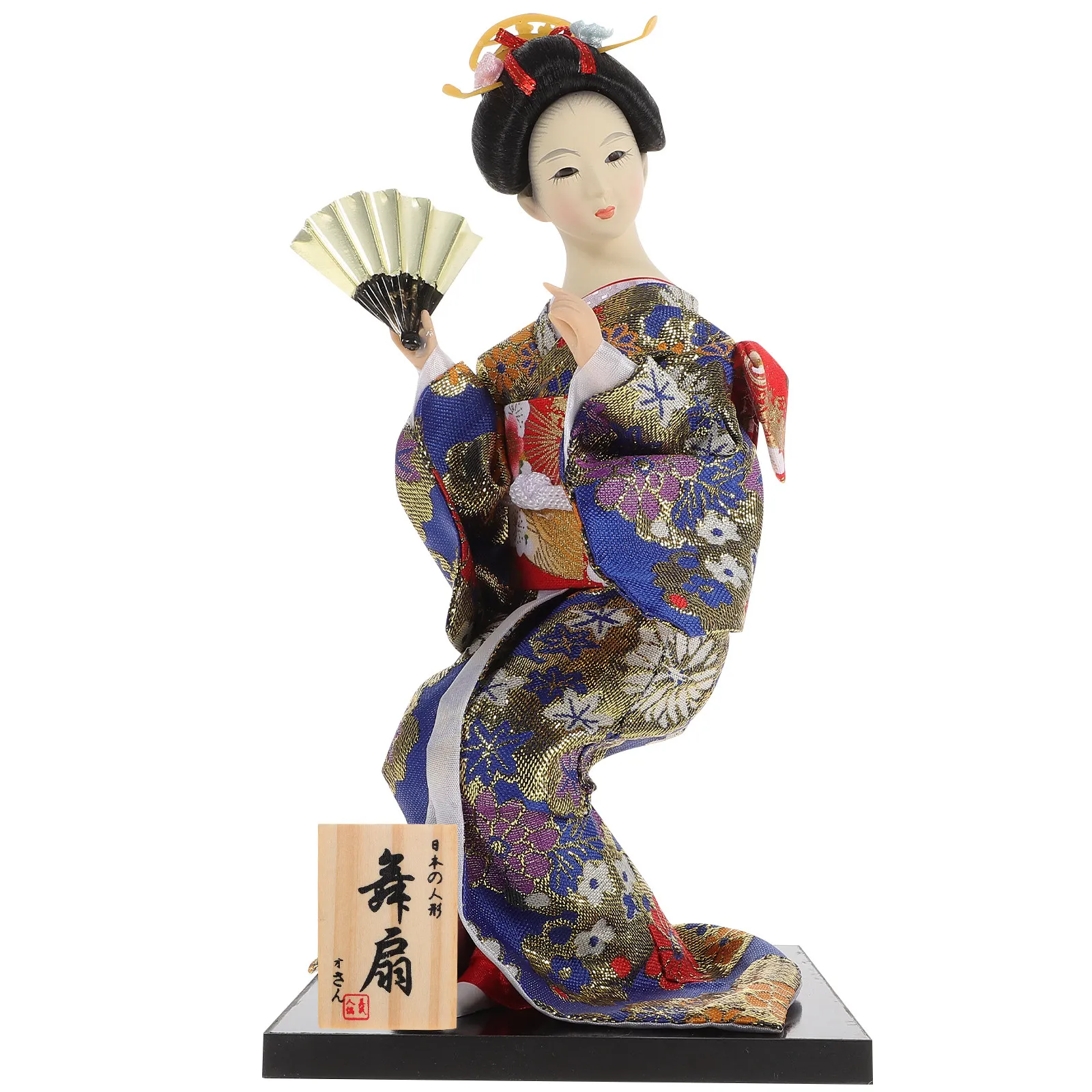 1Pcs Japanese Geisha Ornament Living Room Desktop Adornment Eco-Friendly Lightweight Japanese Style Home Decor Tabletop Craft