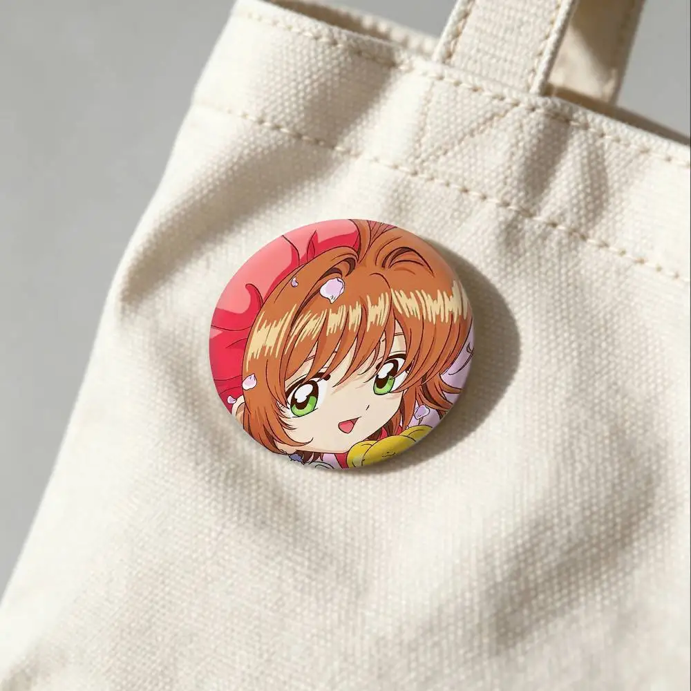 CUTE K-Kero Cardcaptor Sakura Badges Creative Tinplate Button PinsBrooch Badge Clothes Backpack