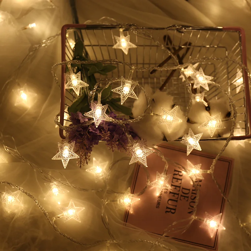 Eid al-Fitr Fairy Star LED String Lights - Festive Decor for Home Garden Wedding Islamic Celebrations