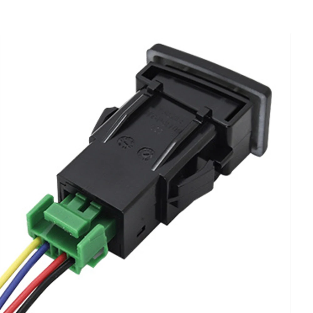 Interruptor de botón pulsador del Sensor de estacionamiento con indicador de fondo LED con cable apto para Holden Colorado Isuzu MU-X D-MAX v-cross 12V