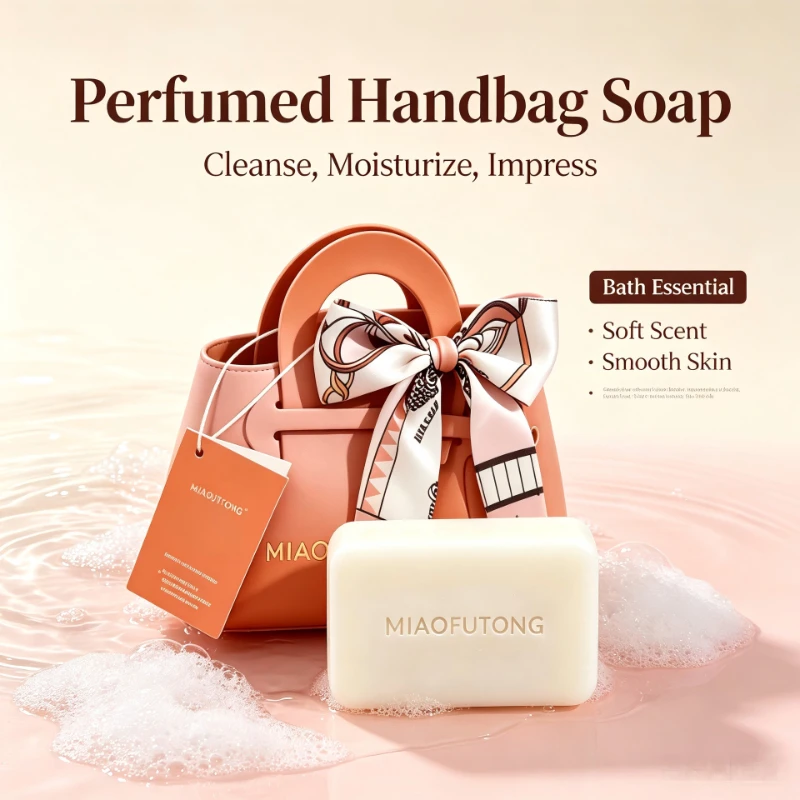 Perfume Handbag Soap Essential Oil Essential Oil Add Cleansing Moisturizing Face Body Bath Soap Souvenir Festival Gifts
