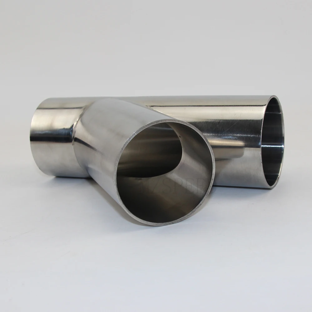 OD57mm-102mm-tubo cónico de acero inoxidable 304, tubo grueso de 45 grados, 2mm
