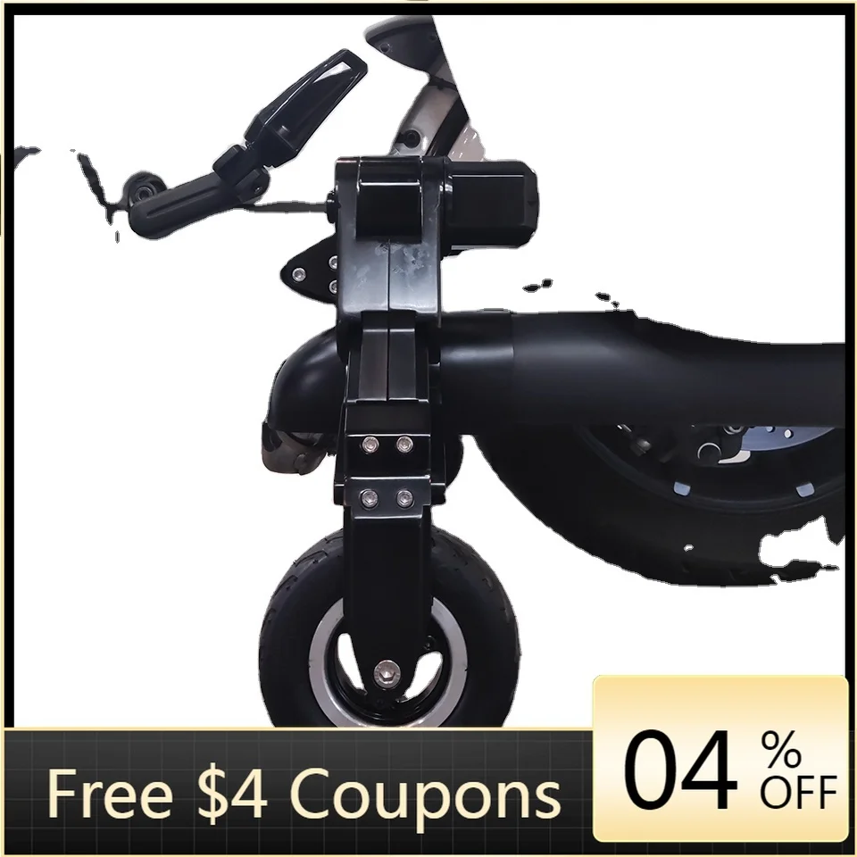 STLF2005 Gl1800 Landing Gear Chrome Motorcycle Auxiliary Parking Bracket Frame with Flex Gear Landing Wheels Riding Start