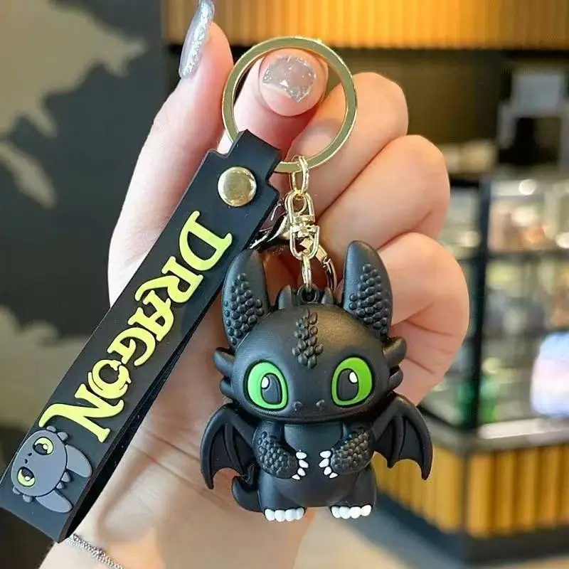 

How To Train Your Dragons Creative Cartoon Popular New Style Cute Toothless Dragon Creative Car Keychain Pendant Couple Gift