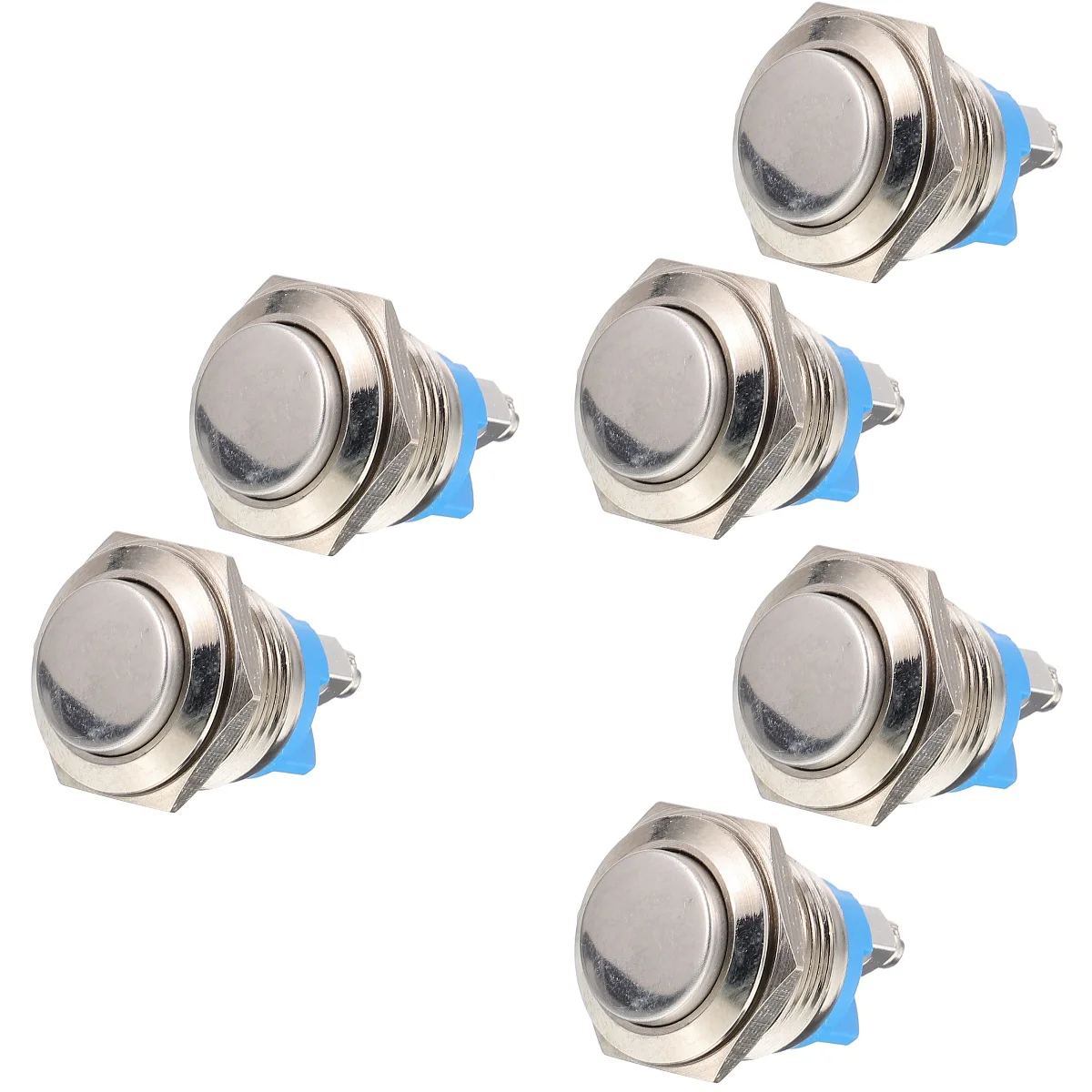 3 PCS Doorbell Replacement Parts Buttons Round Chime Water Proof Ringer Light Metal Accessory