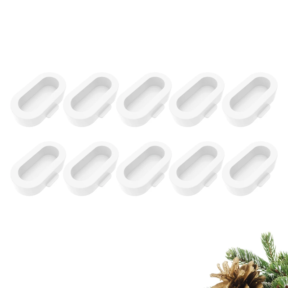 

10Pcs Dust Caps for Watches Port Protector White Safe Silicone Material Smooth Finish Wear Resistant Easy