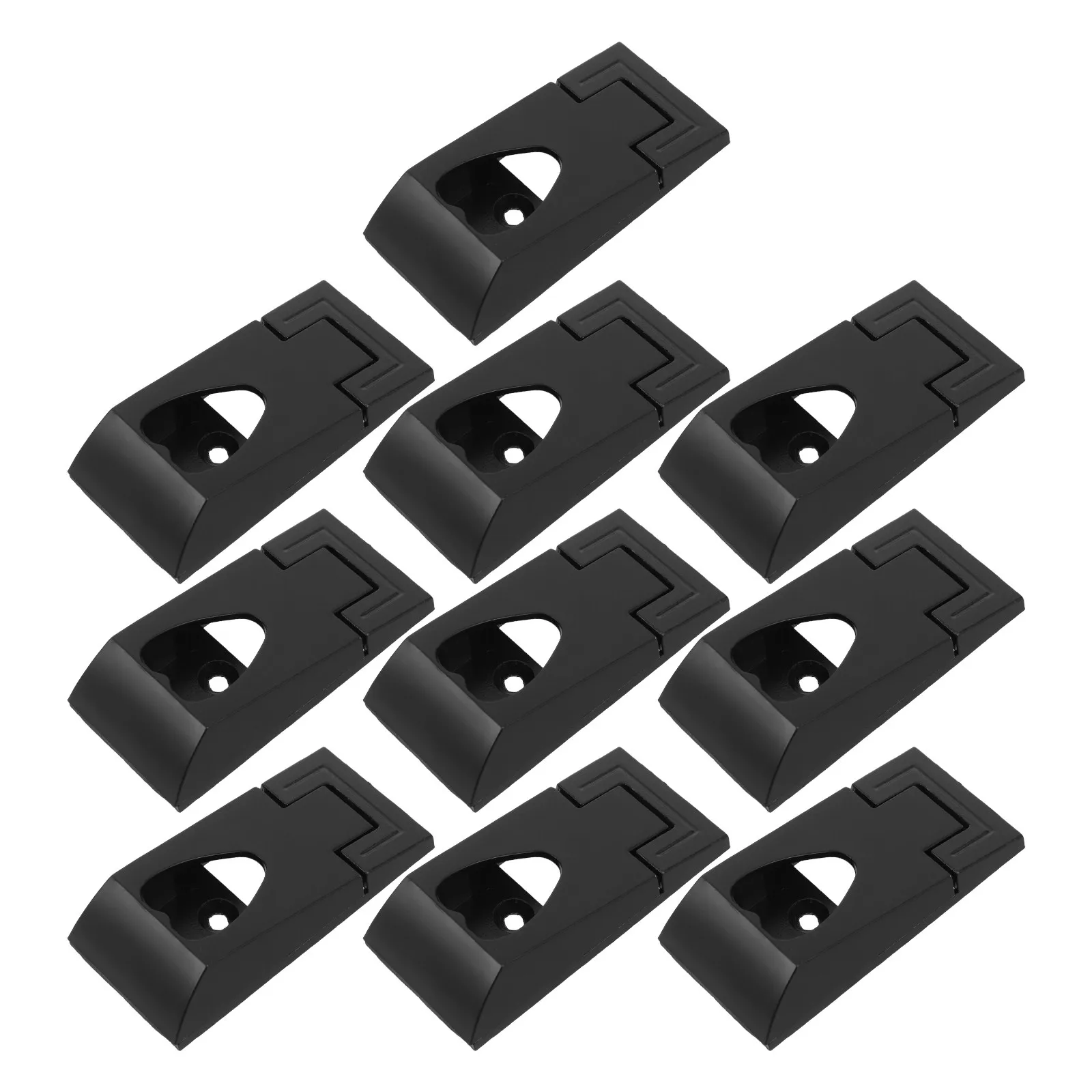 10Pcs Heart Shaped Closet Clothes Rod Support Brackets Heavy Duty Closet Rod End Holders Zinc Alloy ABS Wardrobe Storage