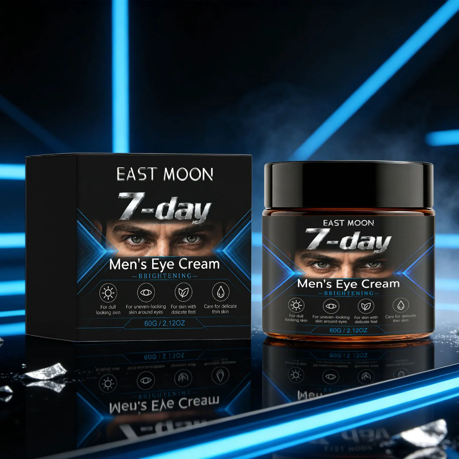 East Moon Man Eye Cream For Remove Eye Bags Reduce Dark Circles Anti Puffiness Face Tightening Eye Moisturizing Lift Care Creams