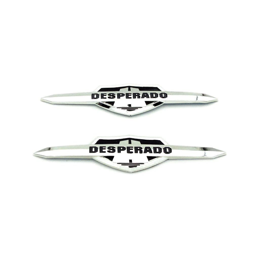 For Suzuki Desperado 400 800 DR400 DR800 Motorcycle Fuel Tank Gas Emblem Badge Decals Fairing Ornamental Plastic Stickers 1 Pair