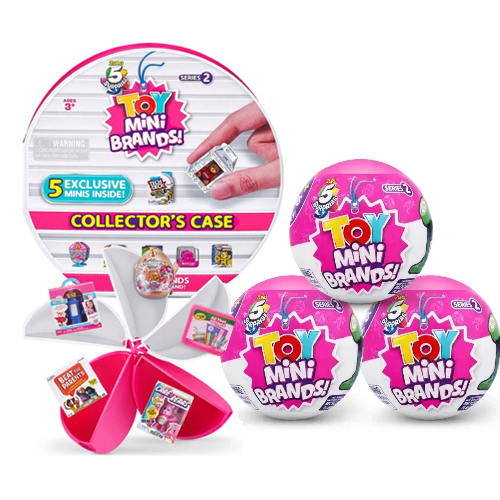 Zuru 5 juguete sorpresa Mini marcas Kawaii Mini marcas 5 sorpresa Anime Pop de Zuru juguetes en miniatura regalos caja de coleccionistas de juguetes originales
