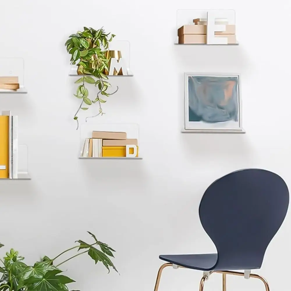 

Transparent Design Transparent Wall Shelves Minimalist Acrylic Floating Shelves Small Size Decorative Decorative Wall Shelves