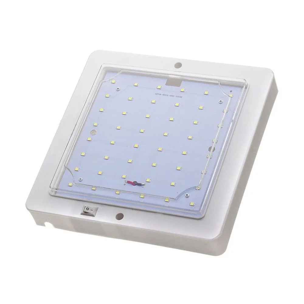 RV LED Interior Roof Light - 9W 6000K White for Caravan/Motorhome/Camper Van/Boat