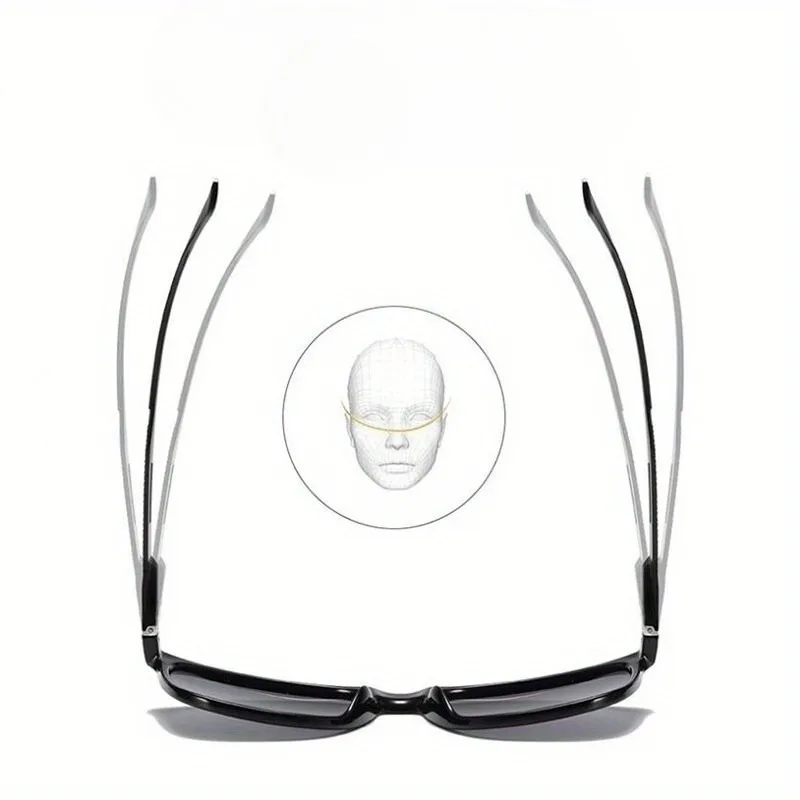 [+100~+400] Rectangular Anti Blue Light Reading Glasses for Both Men and Women