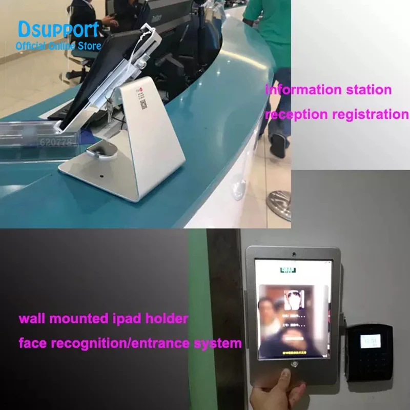 حار بيع مكافحة سرقة اللوحي كشك حامل لباد 10.2 الأمن POS حامل تصاعد على سطح المكتب أو جدار قفل حامل دعم معدني