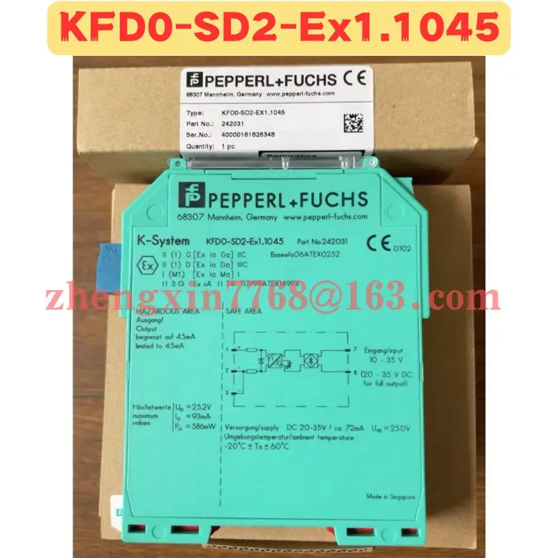 Brand New Original KFD0-SD2-Ex1.1045 KFD0 SD2 Ex1.1045 Safety Barrier