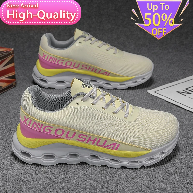 Spring New Shock-absorbing Stable Mens Womens Sports Shoes Lightweight Racing Soft Running Shoes Commuting Daily Walking Shoes