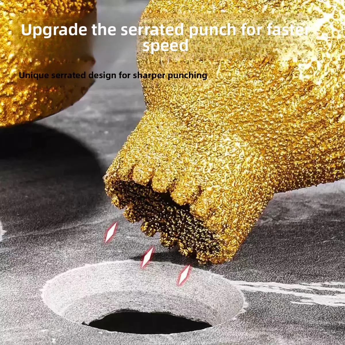 Brazed Pagoda Drill Bit M10 Diamond Chamfer Router Tower Drill Tile Stone Rock Plate Drill Reaming Integrated Bit Diamond Tools
